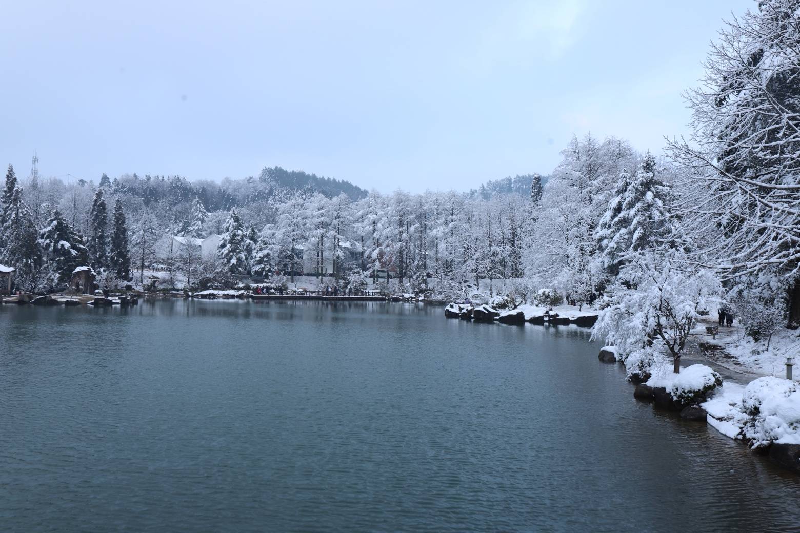 四明山雪景图片图片