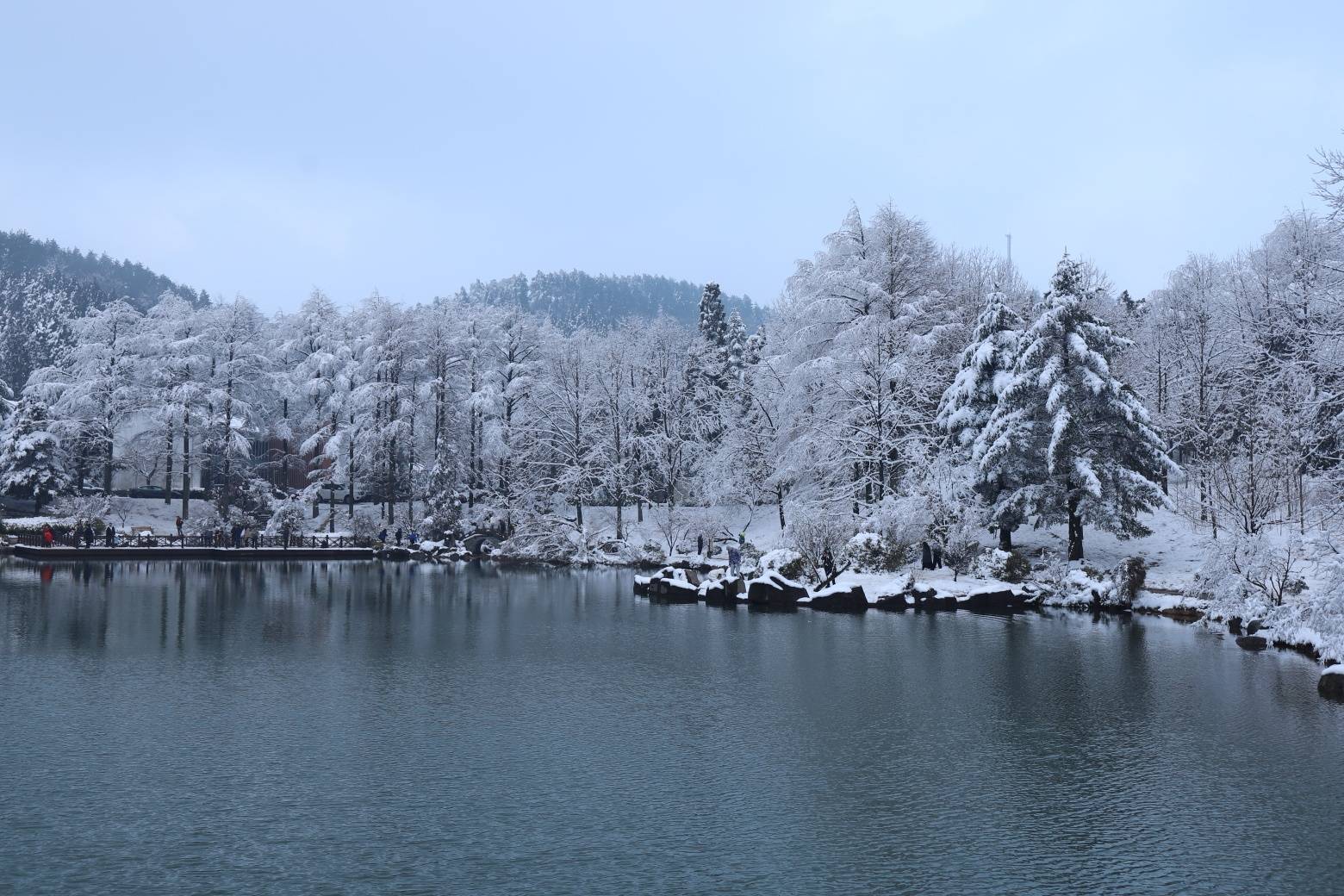 四明山雪景图片图片